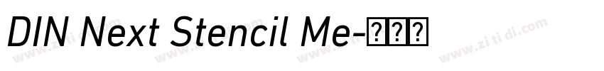 DIN Next Stencil Me字体转换